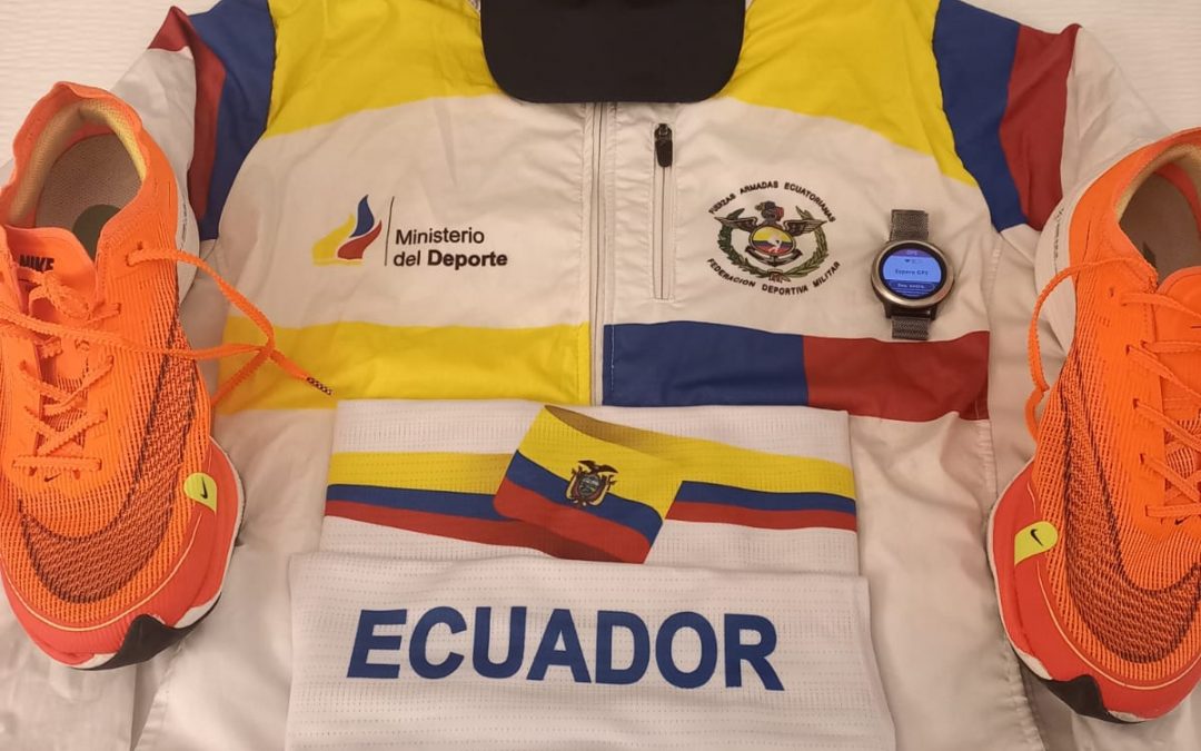 Pódium para deportistas militares ecuatorianos