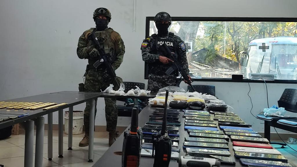 Resultados de la intervención militar y policial a los pabellones 5, 8, 11 y 12 del Centro de Privación de Libertad N° 1 Guayas